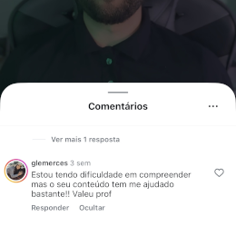 Depoimento aluno 3